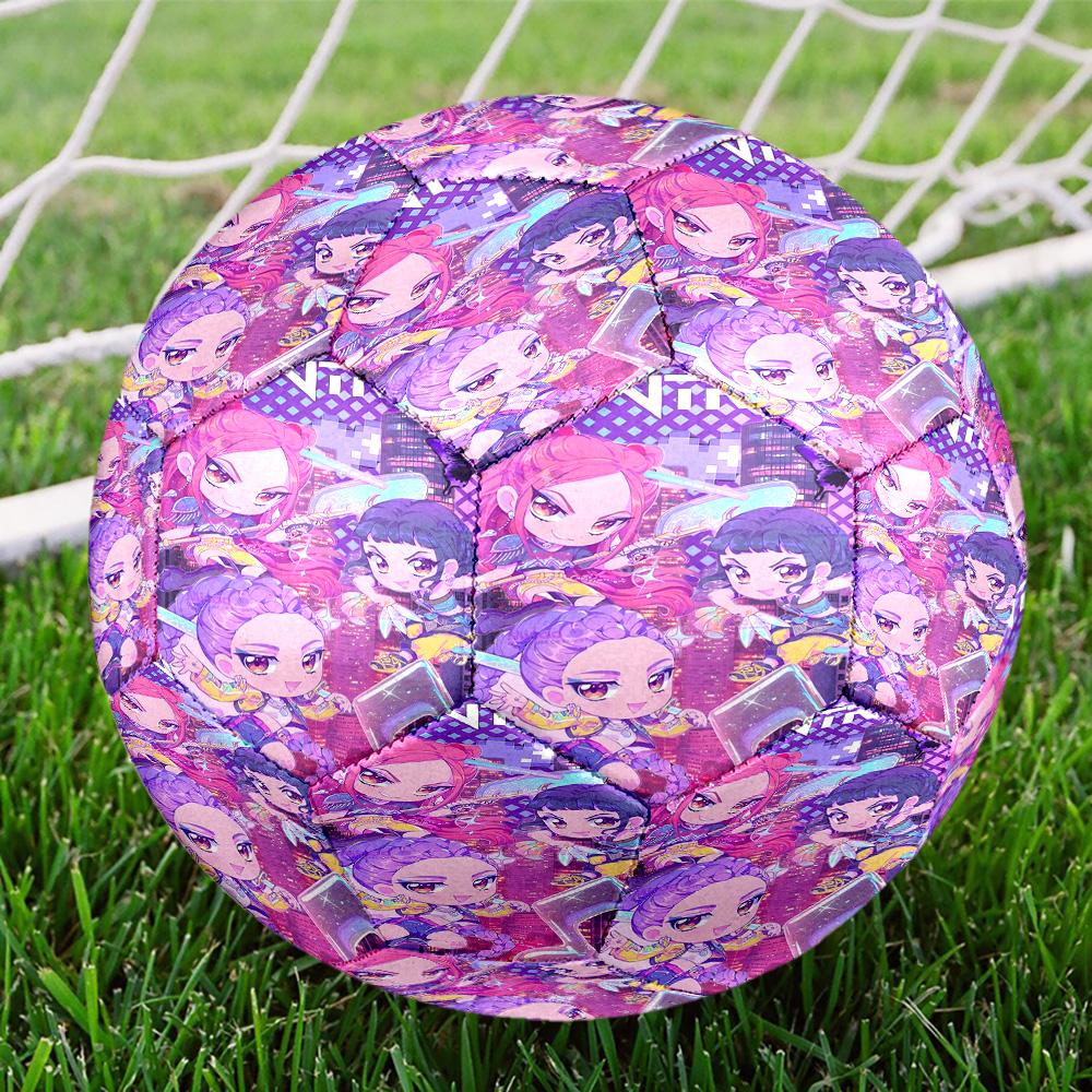 K Print Size 5 Soccer Ball, Standard Match Football for Sports Game and Team Practice, Ideal Gift for Soccer Fans