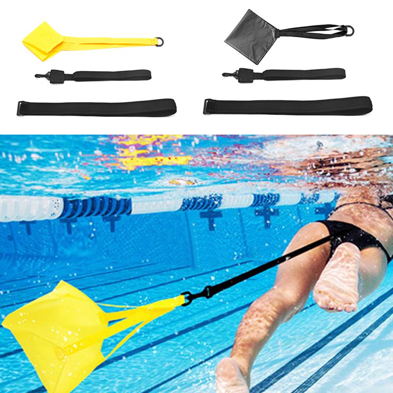 Swim Parachute Swim Resistance Belt Strength Training Exerciser Belts Drag Parachute For Children Adults Improve Swimming Skills