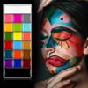 Face Painting Kit Oil Palette, Professional Face Paint Flash Non Toxic Safe Tattoo Halloween FX Party Artist Fancy Makeup Painting Kit