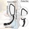 Bicycle Mirror Rear View Wide Angle Stainless Steel Rotatable for Handlebars