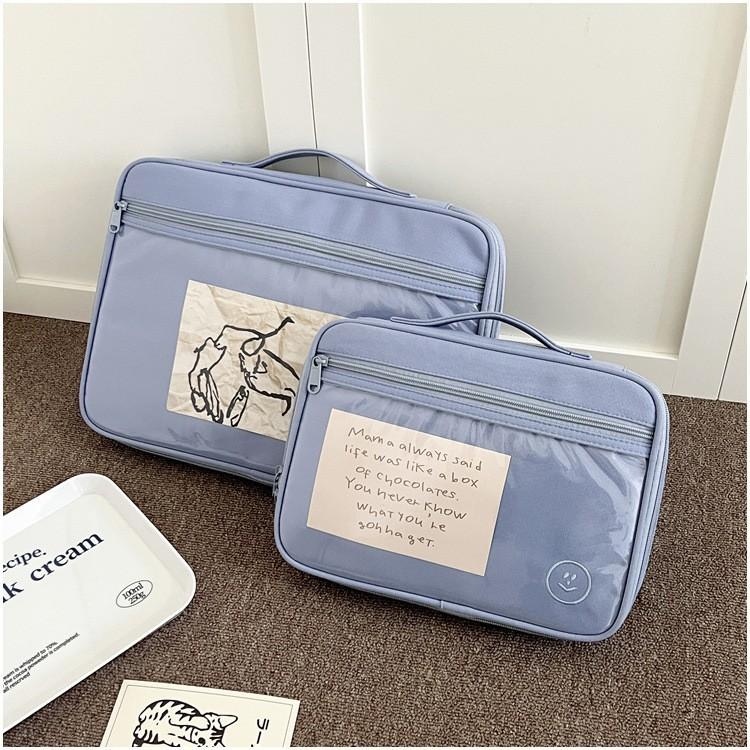 

TS JYL laptop bag,Korean iPad Sleeve Simple Shockproof 12.9 13.3 Inch MacBook INS small синий