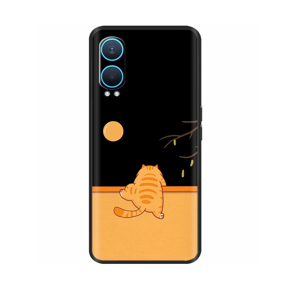 For Oneplus Nord Ce4 Lite 5G Phone Case Lovely Cat Bumper Cover For Oneplus Nord Ce 4 Lite Soft Silicone Anti Drop Back Covers