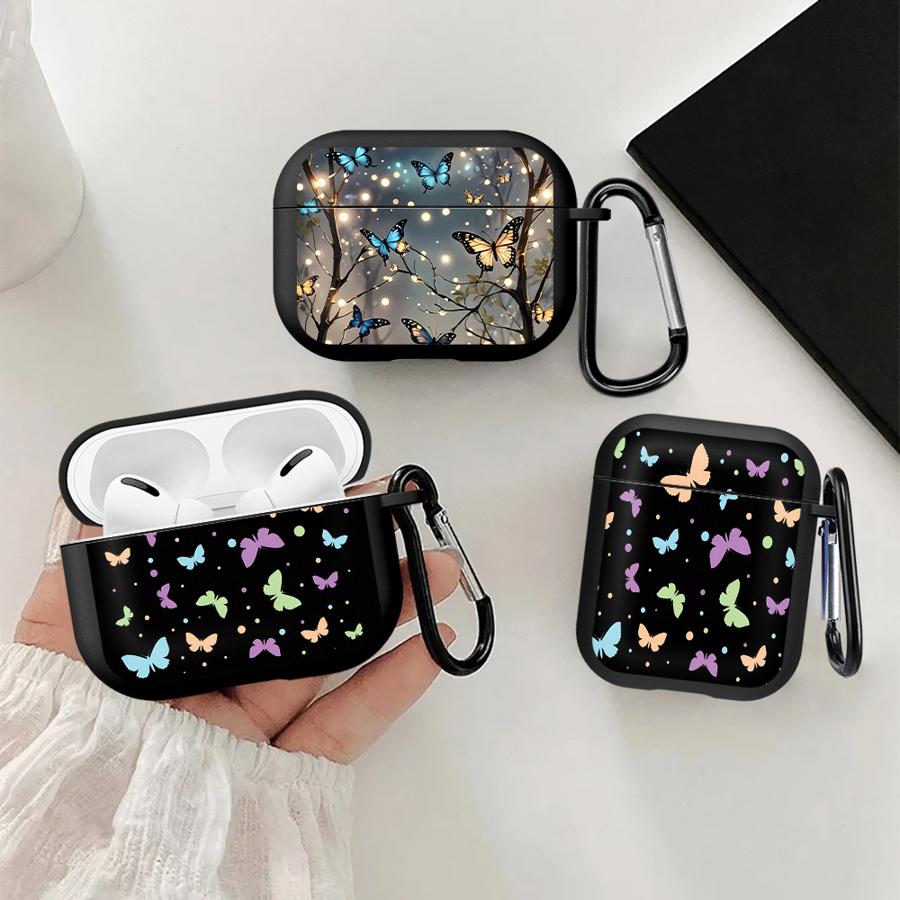 Gradient Butterfly Pattern Earphone Cases Cover Case For Airpods 1 Pro2 Pro3 Pro 4 3 2