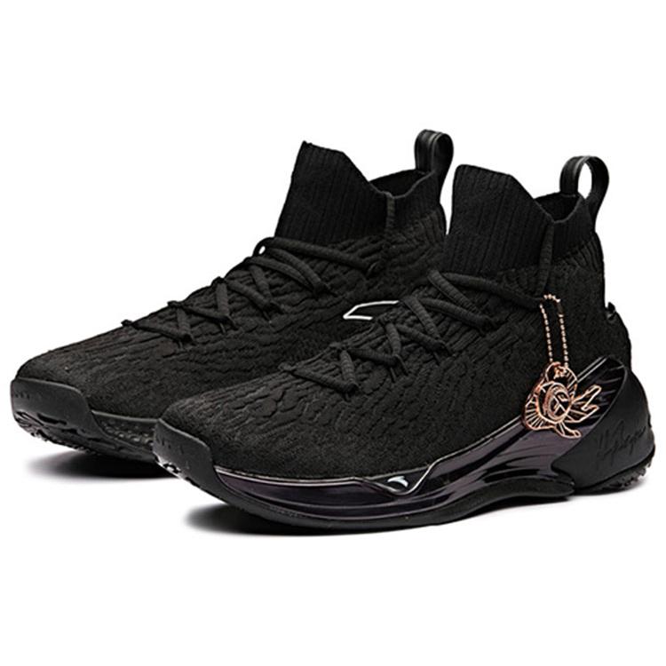 Anta KT4 Pro Thompson 4 Cushioning Slip Resistant Abrasion Resistant High top Basketball Shoes Men's Black 11841101-15