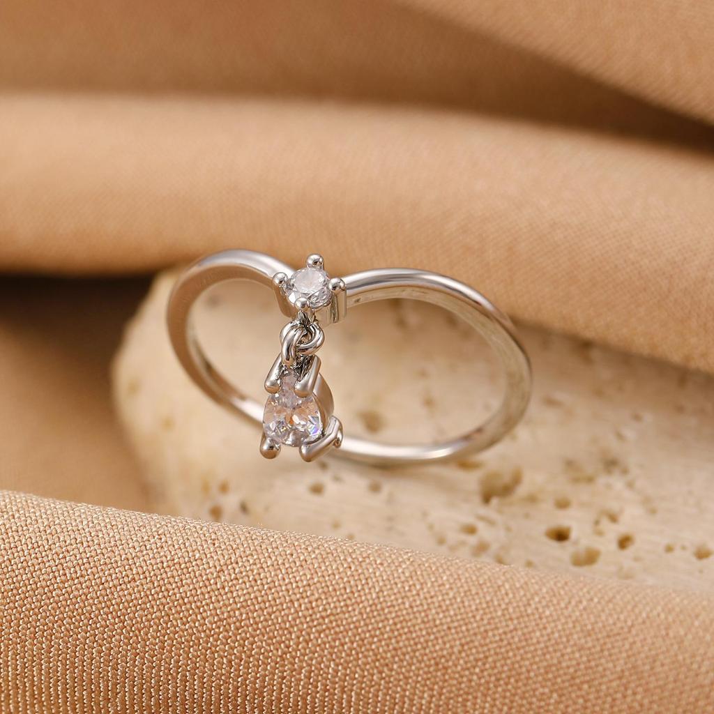High-End Cross-Border Fashion Bow Ring for Women - European & American Style Open Index Finger Accessory