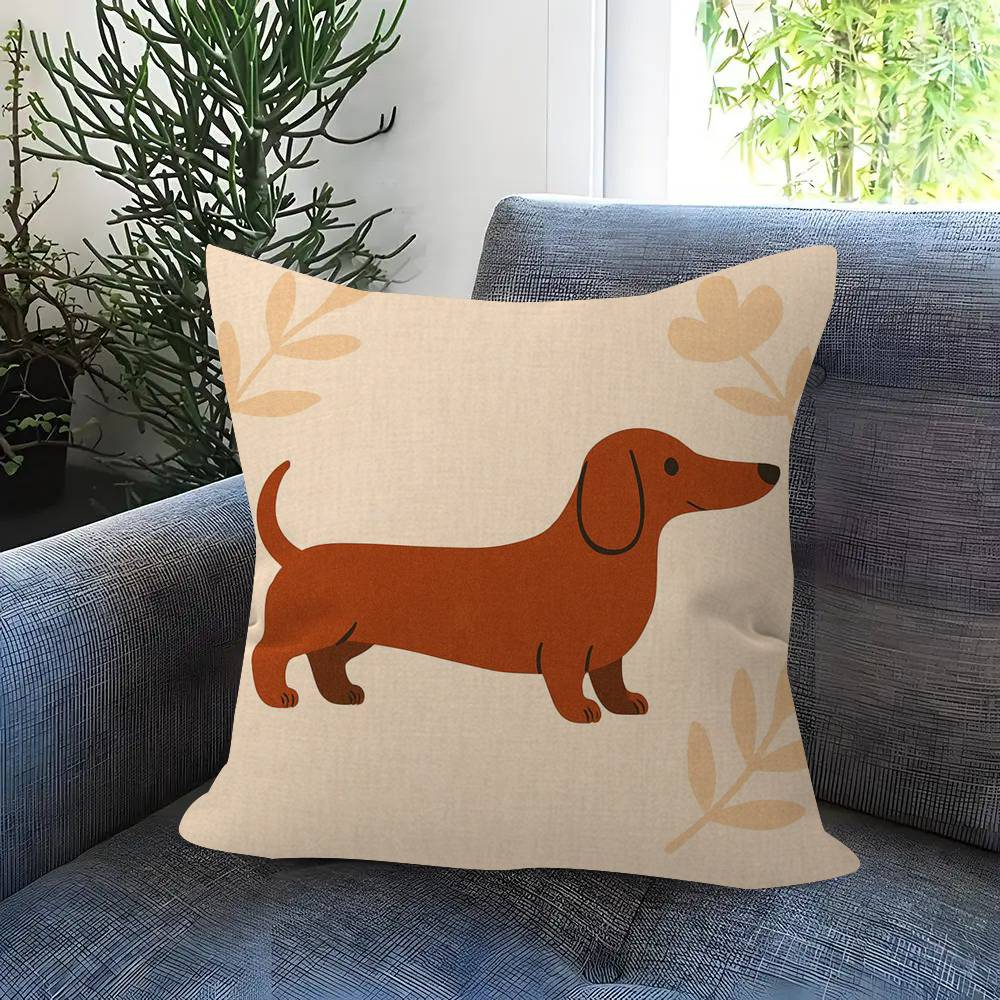 Dackel niedlich Kissenbezug Kissenbezug Polster Sofa Wurfkissen Heimdeko Kissenbezug