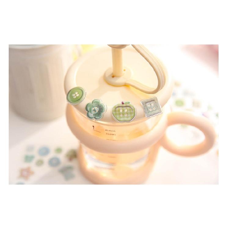 Geprägter Dekorativer Aufkleber Wasserfester Klebe-PVC-Aufkleber für Notizbuch, Tagebuch, Planer, Scrapbooking, Fotoalbum