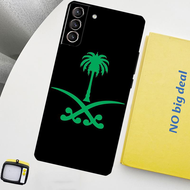 Kingdom of Saudi Arabia Flag Phone Case For Samsung Galaxy S24 Ultra S20 S21 S22 S23 Plus S9 S10 S24 FE S25 Ultra Cover