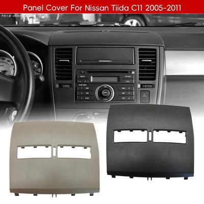 Für Nissan Tiida 2005-2011 Auto Finisher-Instrumententafelabdeckung Lüftungsdüsen Klimaanlage Mittelabdeckung Auslass Armaturenbrettabdeckung Frontschale