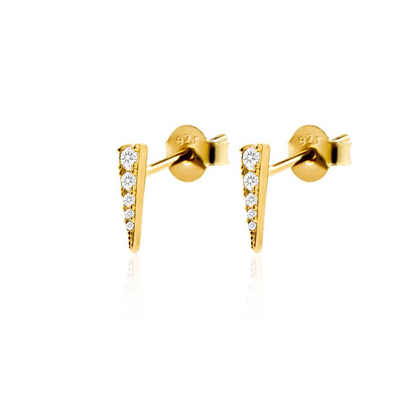 Orecchini a Clip Retro a Forma di Croce con Strass - Stile Ins Molto Venduto