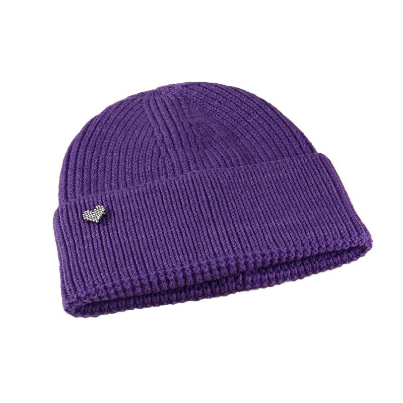 Hats for Women In Autumn and Winter Big Head Circumference Warm Knitted Hat Korean Style Versatile Ear Protection Cold Hat Couple Love Wool Hat