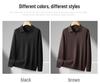 Fat Little Brother Men's Plus Size Lapel Sweater - Trendy Base Layer for Autumn/Winter 2025.