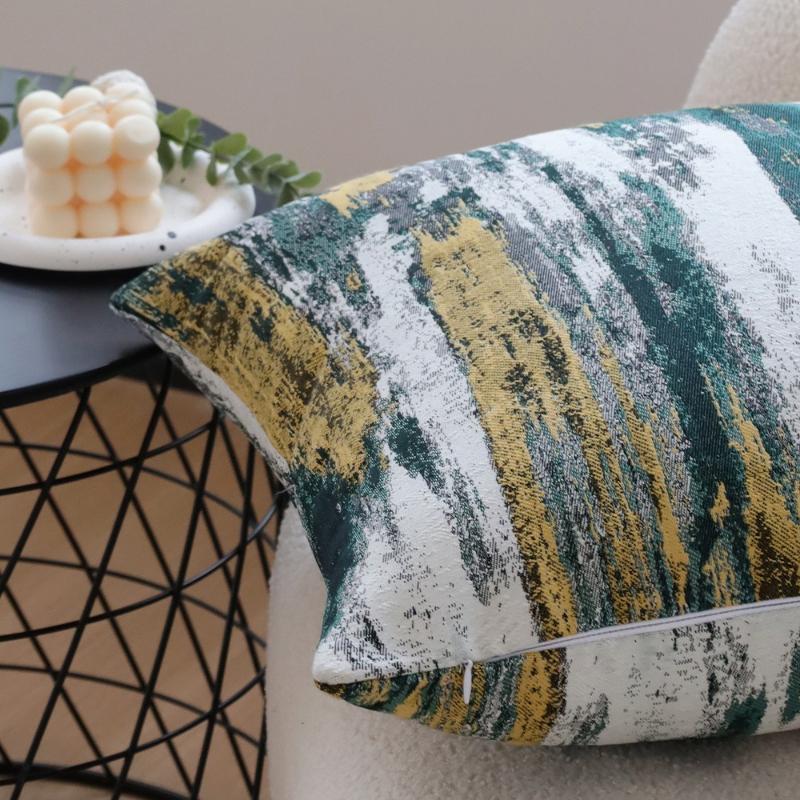 45X45CM Green Abstract Throw Pillow Cover Nordic Texture Homestay Cushion Cover Decor Home Decorative Pillowcase 2026
