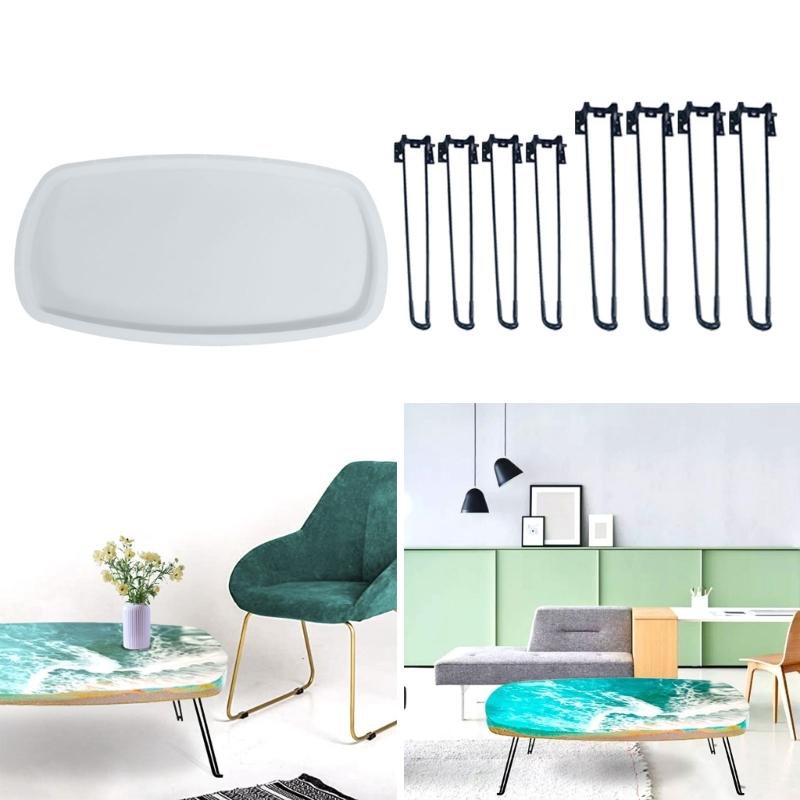 Velká silikonová forma na odlévání říčního stolu DIY řemesla výroba šperků dekorace