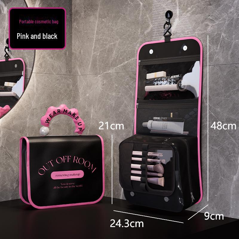 

2024 Женская портативная вместительная подвесная косметичка для туалетных принадлежностей и путешествий