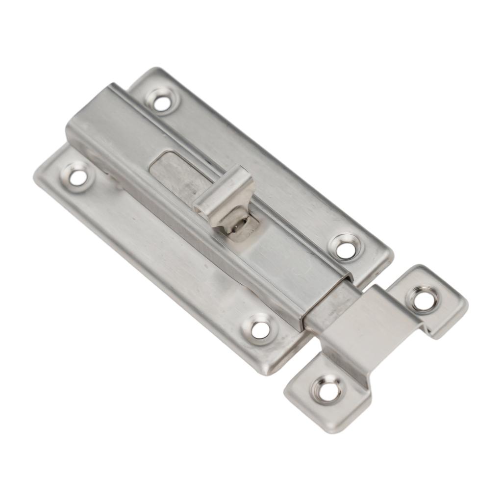 Stainless Steel Door Security Slide Latch Lock Bolt for Mounted Use Heavy Duty Design with Sliding Handle for Easy Operation