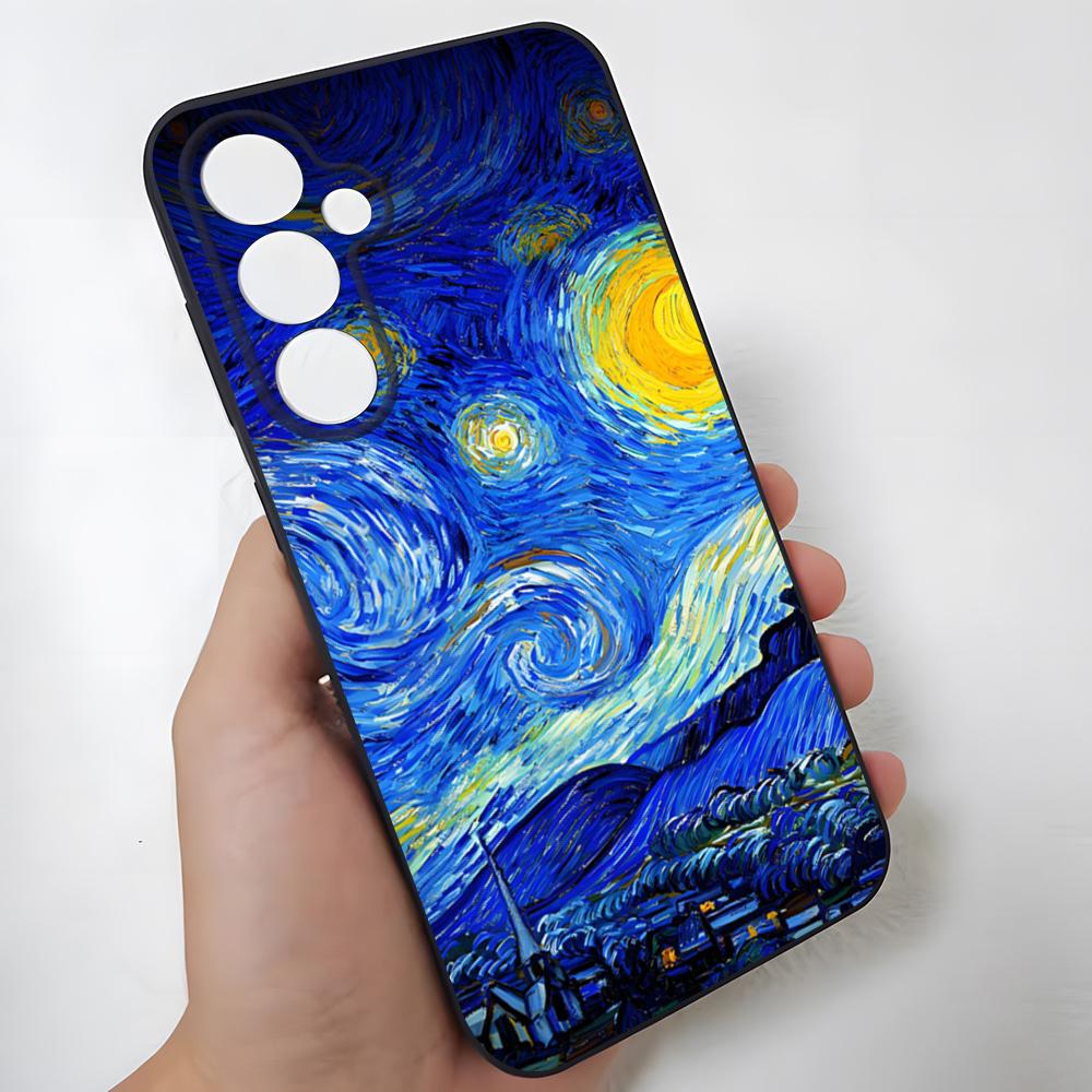 Van Gogh Oil Painting Phone Case For Samsung S26 Ultra S25 Edge Ultra S23 S22 S21 S20 Ultra Plus S24 Fe Glass Cover