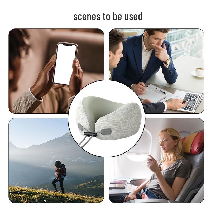 SPACEXPERT Ice Silk U-Shaped Travel Pillow