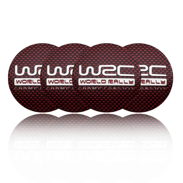 4PCS 56MM 60MM WRC World Rally Championship Emblem Car Wheel Center Cap Hubs Cover Badge Auto Styling Accessories