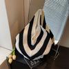 Niche woven lazy wind shoulder bag women's new holiday beach bag large-capacity commuter bag