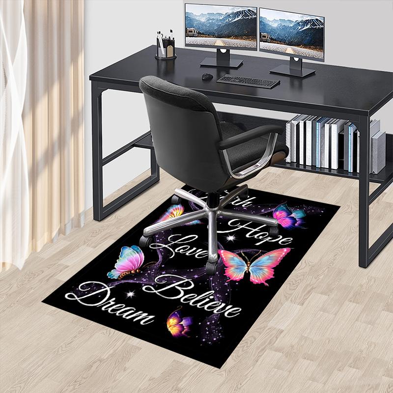 Faith Hope Love Chair Mat Office Carpet Decor for Home, Living Room, Bedroom, Various Rooms Gift Idea