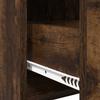 Nightstand Smoked Oak 40 x 30 x 60 cm Engineered Wood