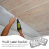 100 Bucăți Clipsuri Panou Perete WPC Clip Metalic Pentru Perete și Tavan WPC Clip pentru Lambriu Canelat Doar Interior și Exterior Diverse Mărimi