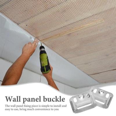 100 Stück WPC Wandpaneel Clips Metallclip für WPC Wand und Decke geriffelte Verkleidungsclip Nur Innen- und Außenbereich Verschiedene Größen