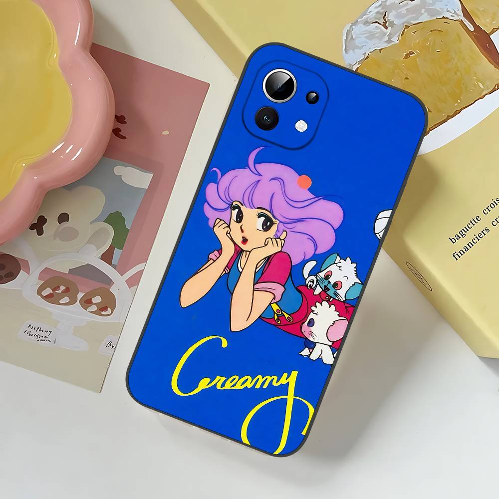 C-Creamy Mami Slim Black Shockproof Phone Case: Snug Fit For Xiaomi 12,11,12S Ultra & Redmi Note 11,10T,9,9A,8Pro,8T,5G