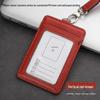Grenseoverskridende Ekte Lær Egendefinert ID- og Dokumentkortholder med Logo Lanyard