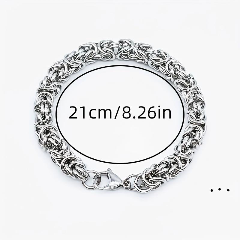 1pc Chain Bracelet with Intricate Interlaced Design, Suitable for Both Casual and Formal Occasions, a Simple and Essential Jewelry Gift for Both Men