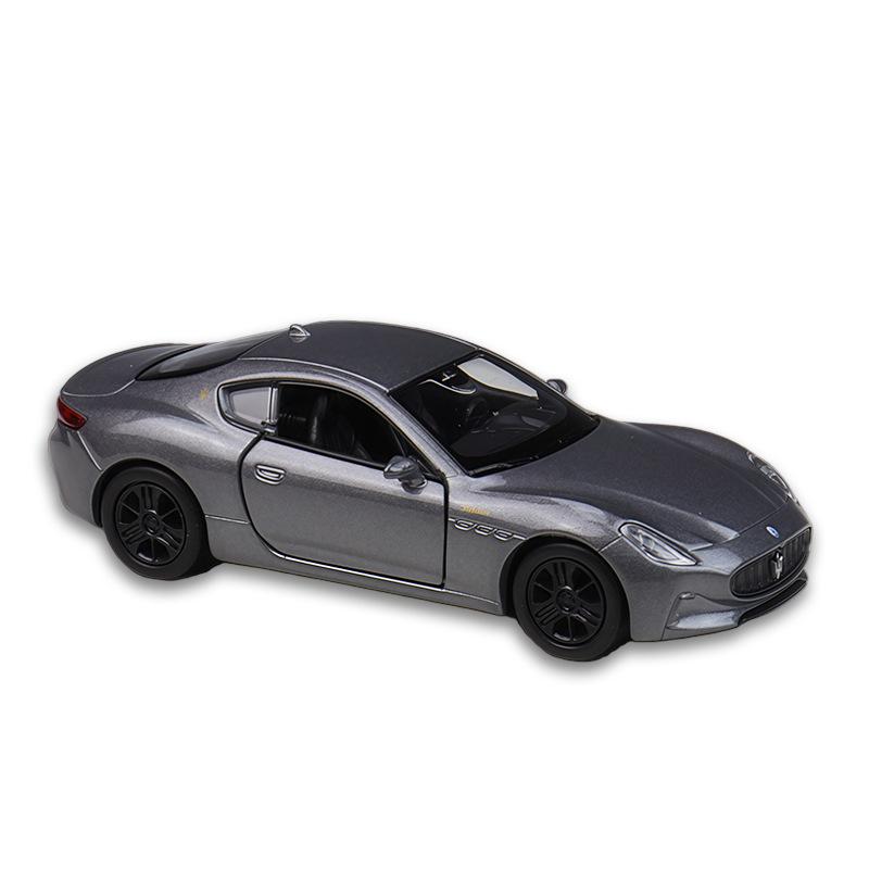 1/36 Maserati Granturismo Folgore Игрушечная модель автомобиля Welly Литой автомобиль С механизмом оттягивания Классическая коллекция Подарок для детей Мальчиков серый