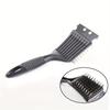 1pc Rusty Steel Wire Baking Brush with Scraper – Barbecue Oven Cleaning Brush, Grill Rack Cleaning Brush, Stain Cleaning Scraper Brush