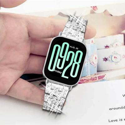 Edelstahl mit Diamant Uhrenarmband für Redmi Watch 5 4 Damen Armband für xiaomi band 8pro 9pro Armband Metall