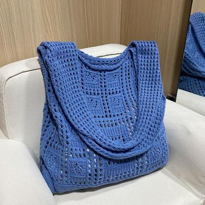 Retro Dames Gebreide Mesh Schoudertas - Lente/Zomer Handtas