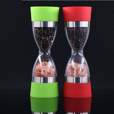 Grinder Seasoning Pot Pepper Mill Dual Purpose Pepper Grinder Ceramic Grinding Core Transparent Salt