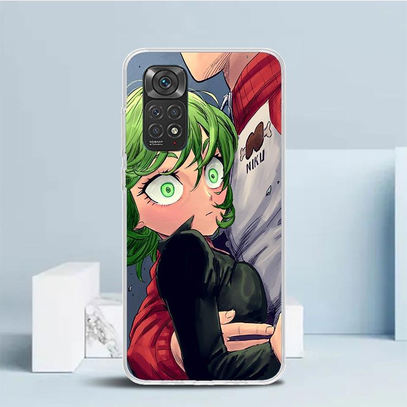 

One P-Punch-Man Tatsumaki Soft Cover for Xiaomi Redmi Note 15 14 13 12 Pro Plus Phone Case 14S 11S 11T 11E 10S 10 4G Pattern She Redmi Note 12 4G