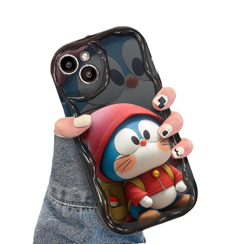Applicable to Apple 15 mobile phone case iPhone17promax couple cute jingle cat pendant 13/12 silicone 16