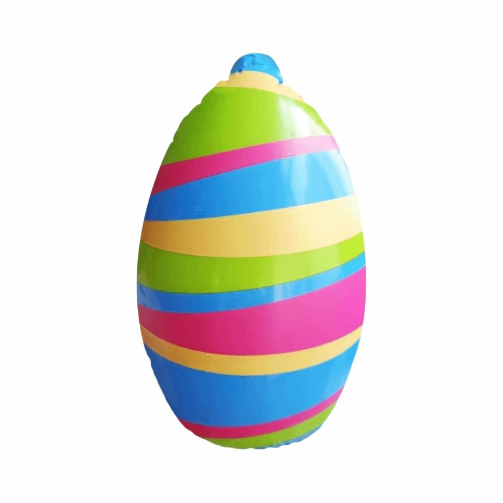 PVC Material Easter Party Decoration Heavy-Duty Plastic Inflatable Easter Egg  Children Favor