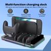 Charging Station for NS2 Controller Multifunction Charging Dock Stand Charging 5 Controller Simultaneously