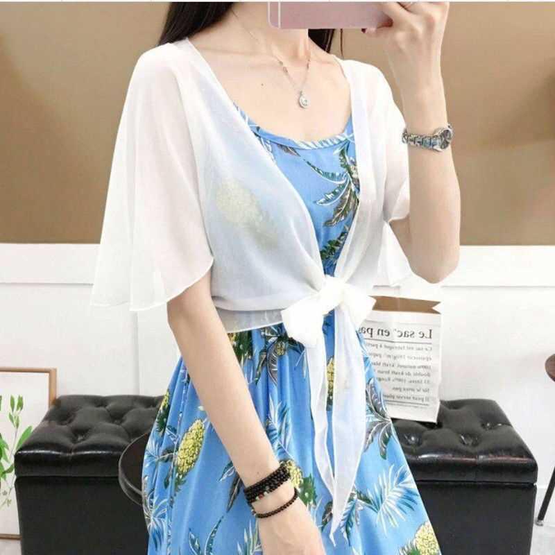 Versatile Shrug Top: Summer Sun Protection, Plus Size Chiffon Cardigan