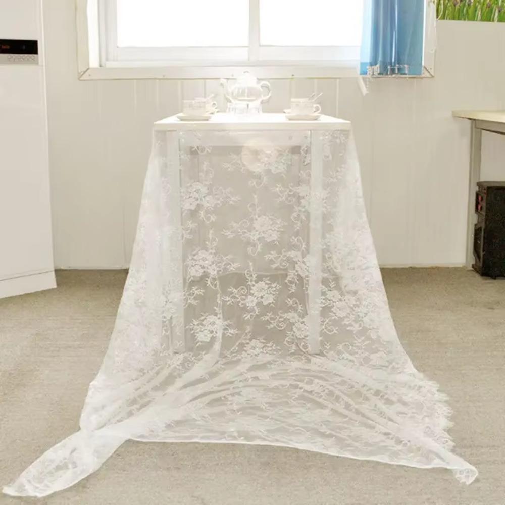 

Vintage Lace Tablecloth Multipurpose Bohemian Decoration New Table Cover 75*300cm
