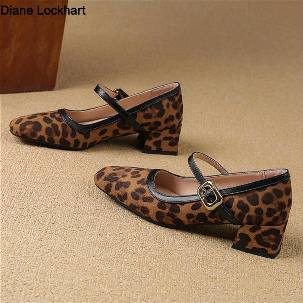 Fashion Women Daily Leopard Print High Heel Shoes Lady Casual Comfortable Spring Autumn Pumps Female Shoes 32-43 Bombas De Mujeres