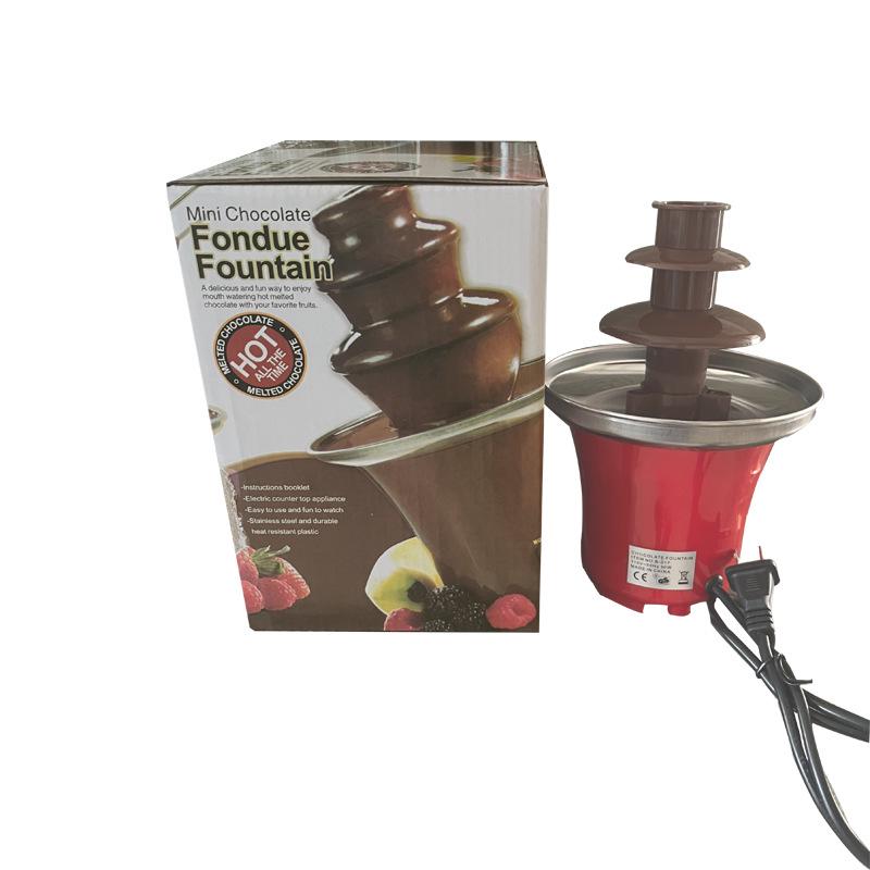Mini Three-Tier Chocolate Fountain for Kids - DIY Heating & Melting Machine