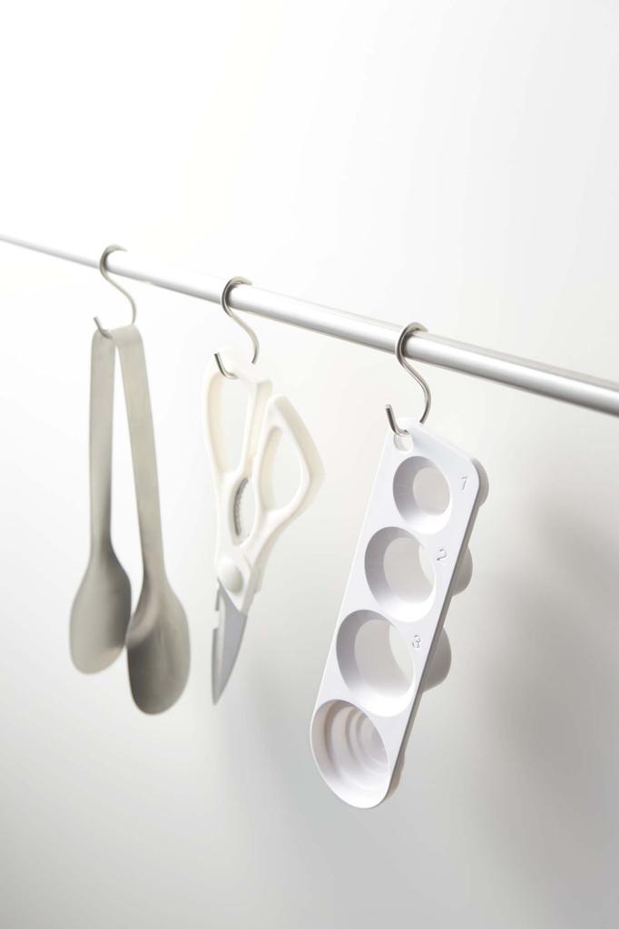 Yamazaki Jitsugyo Pasta Measure Easy Measuring Pasta Measure Measuring Spoon Aqua White 3403 &