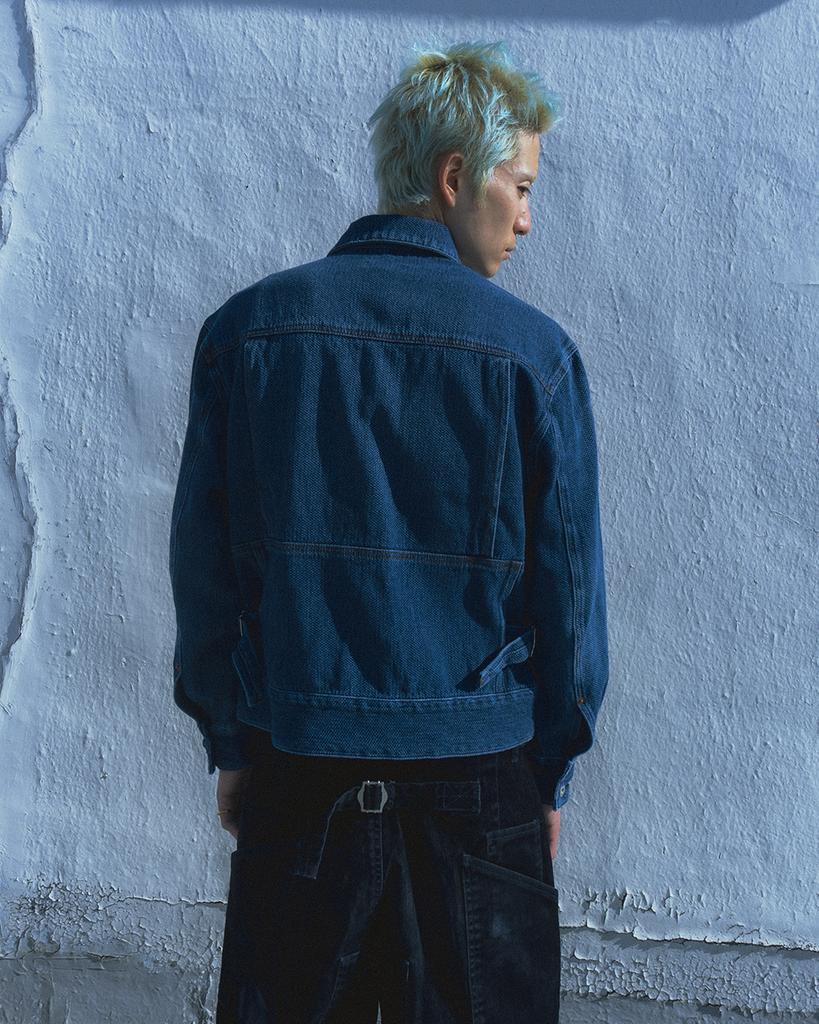 Karactor Sphinx Denim Short Trucker Jacket / Canvas Indigo