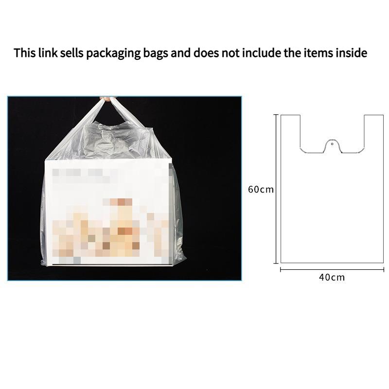 Environmentally Friendly PE White Plastic Bag Food Grade Fruit Bags Convenient Food Grade Disposable Packaging Bag for Household and Commercial Use