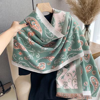 New Women'S Winter Scarf With A Thick Shawl In Paisley Pattern Warm Women'S Blankets And Scarves