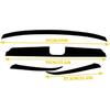 Front Grill Trim Chrome Delete Blackout Precut Vinyl Trim Stickers Fit for Honda Accord 2018 2019 2020 2021 2022