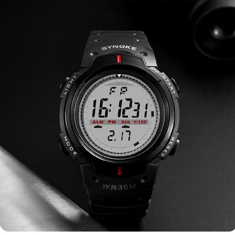 Men Electronic Watch Sports For Men Waterproof Luminous Multi Function Outdoor Mountaineering Large Screen Electronic Wat